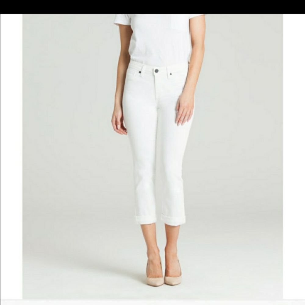 Parker Smith "Ava" White Skinny Ankle Jeans